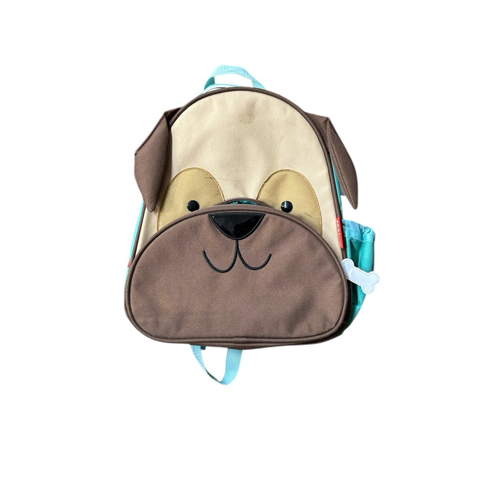 Dog Face Backpack for Pets - Brown and Cream